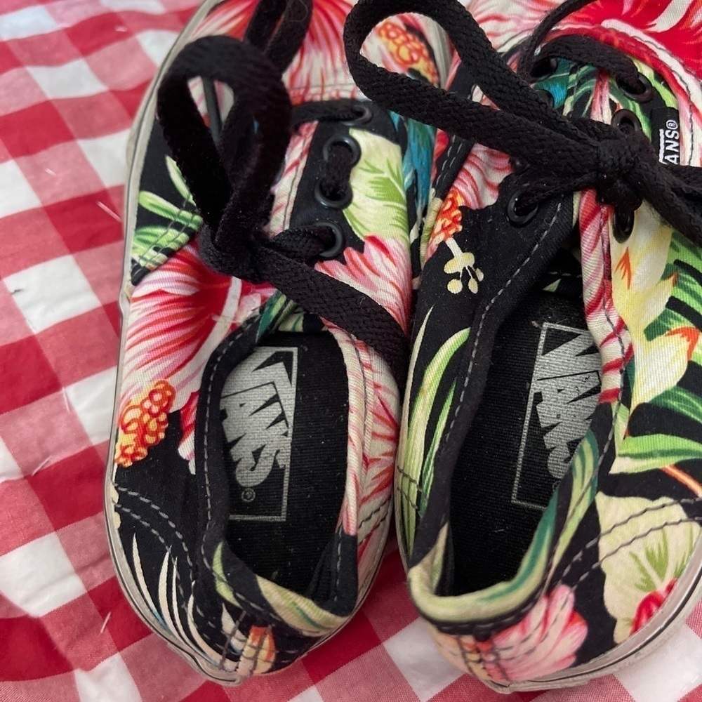 VANS Off The Wall Lace-Ups Shoes Tropical Kids Size 10.5 US - Picture 5 of 8